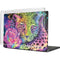 Neon Rainbow Cheetah with Rose by Sheena Pike MacBook Cases